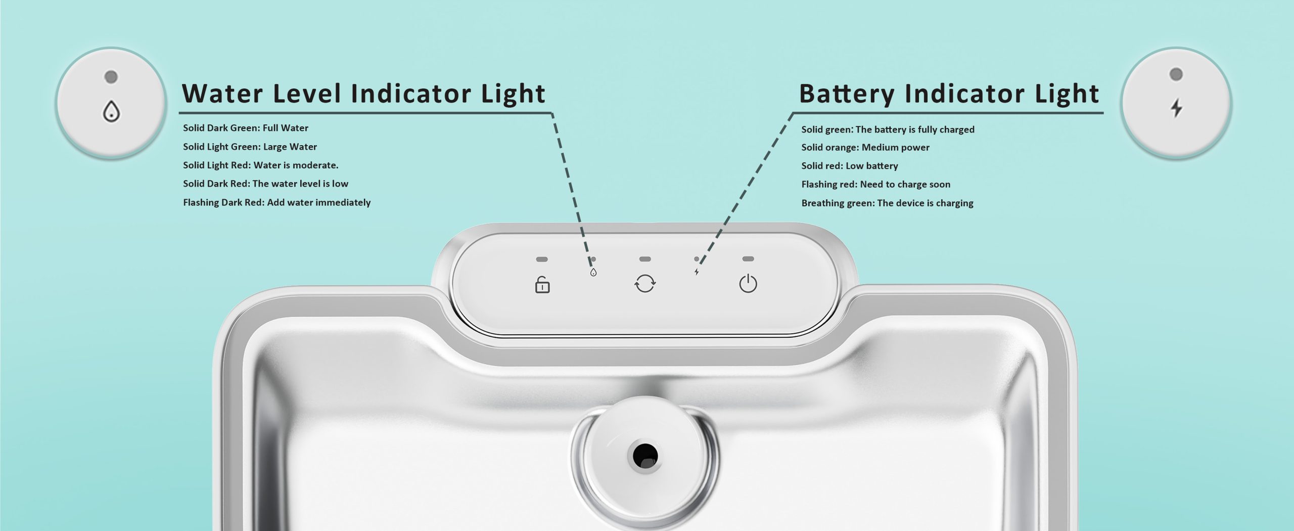 pet layson pumpless cat water fountain, smart cordless fountains battery operated, 3.6l/122oz with maglev valve technology rechargeable water dispenser for cat &dog, 2 filters,2 nozzles(black, m1)