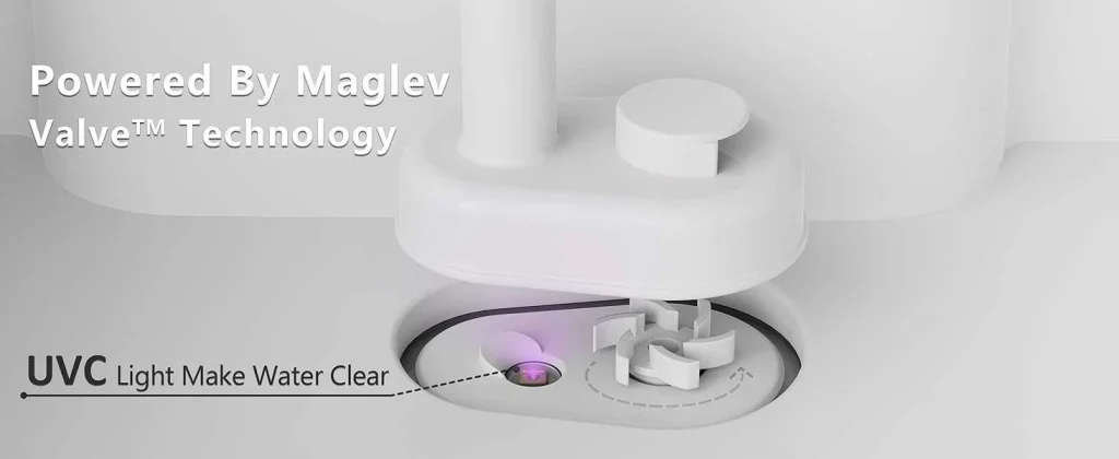 pet layson pumpless cat water fountain, app remote control smart cordless rechargeable battery operated, 3.6l/122oz 2.4g wi fi dog water dispenser