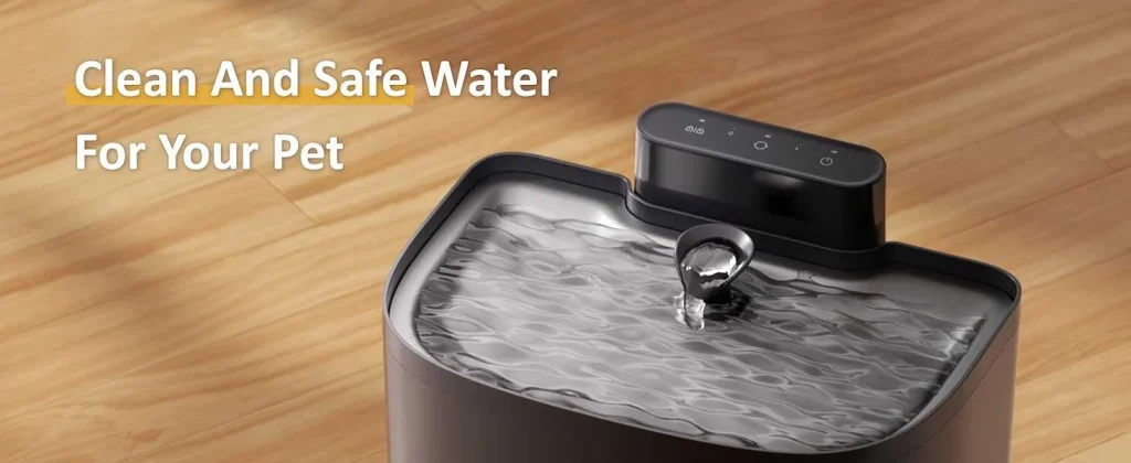 pet layson pumpless cat water fountain, app remote control smart cordless rechargeable battery operated, 3.6l/122oz 2.4g wi fi dog water dispenser